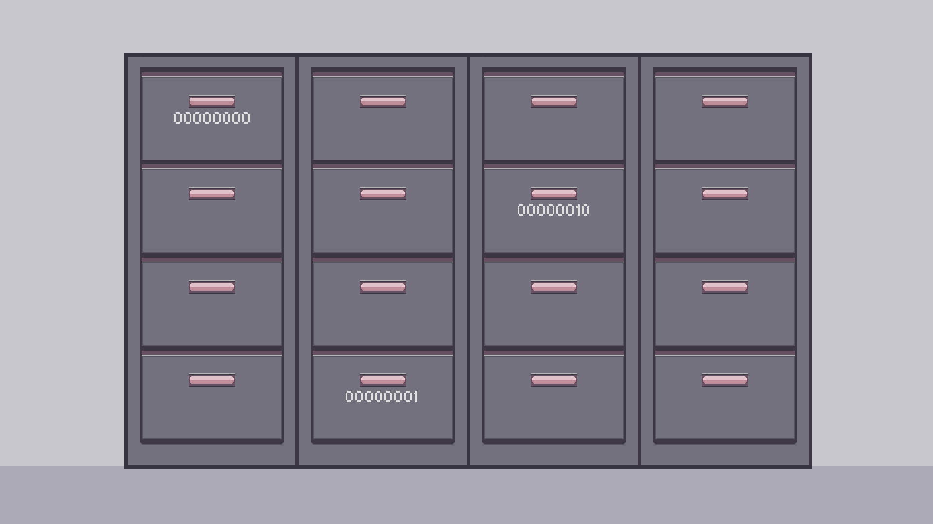 Memória fragmentada com dados em espaços aleatórios